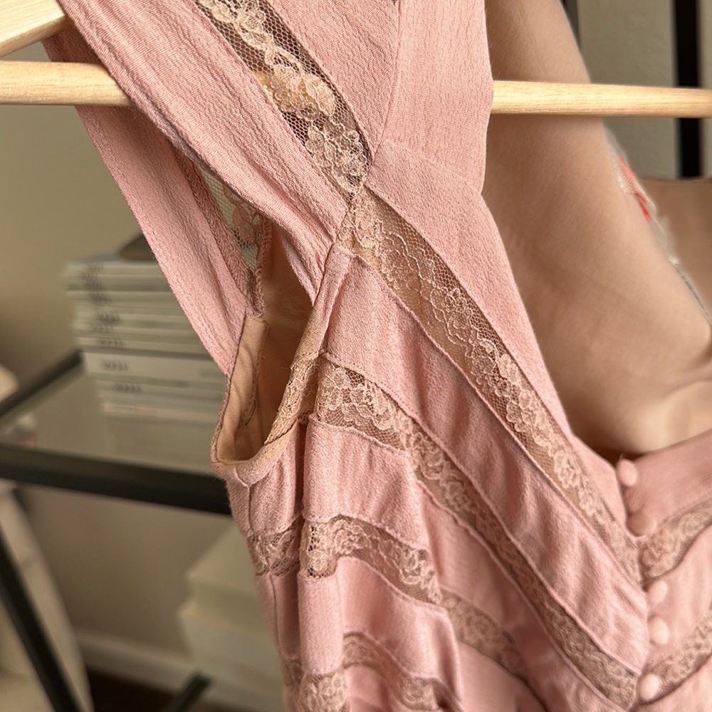 FREE PEOPLE Dusty Rose Dress - Picture 9 of 9